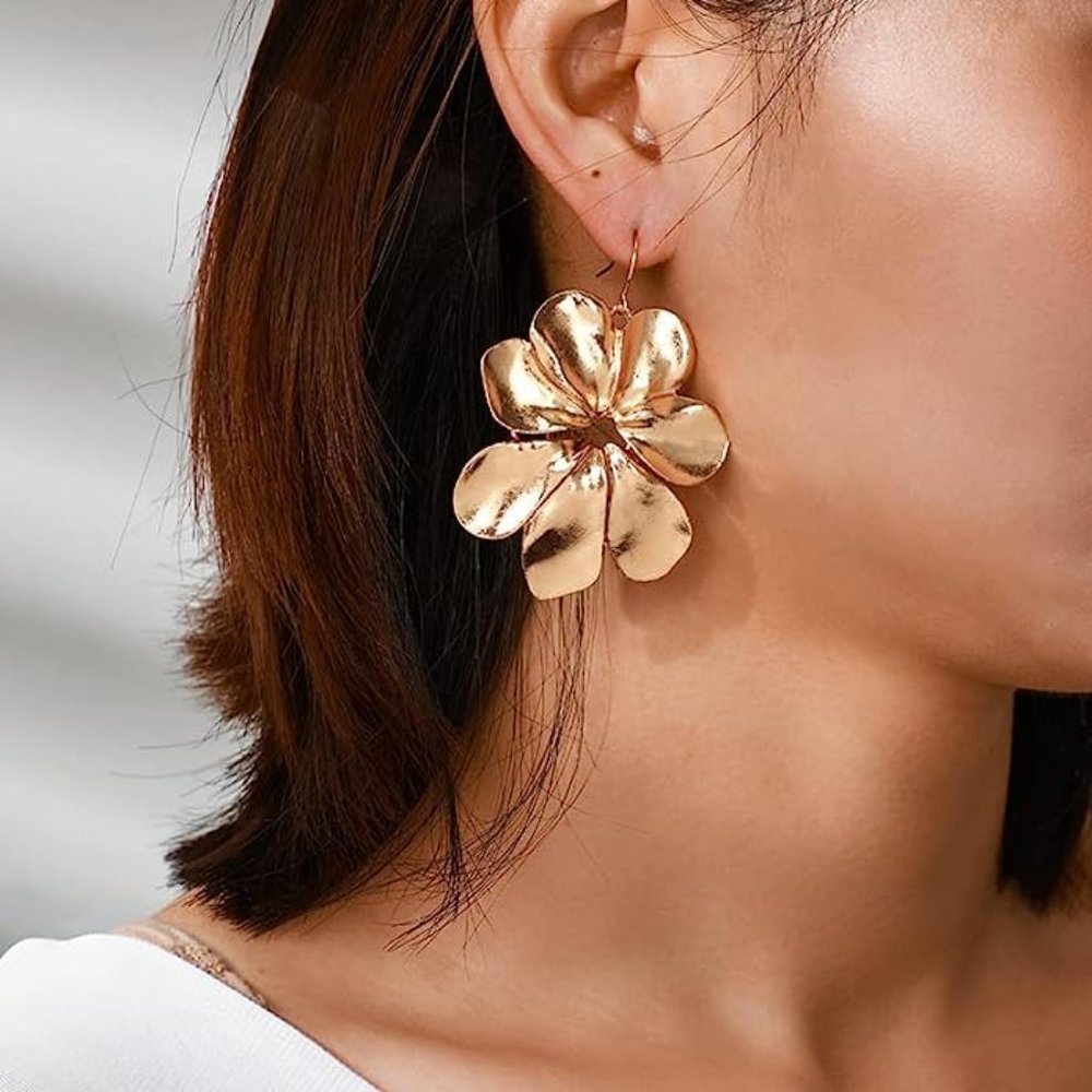 Gold Flowers Earrings